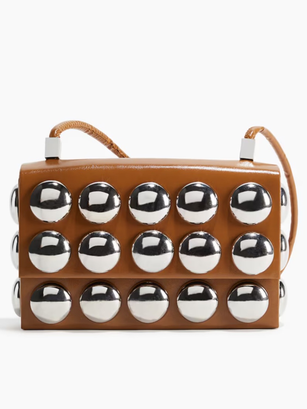Silver studded mini Bag